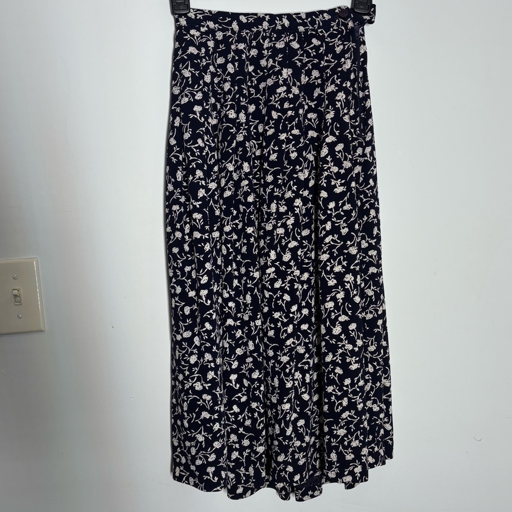 Talbots Petite small Floral Mid Skirt 23” waist